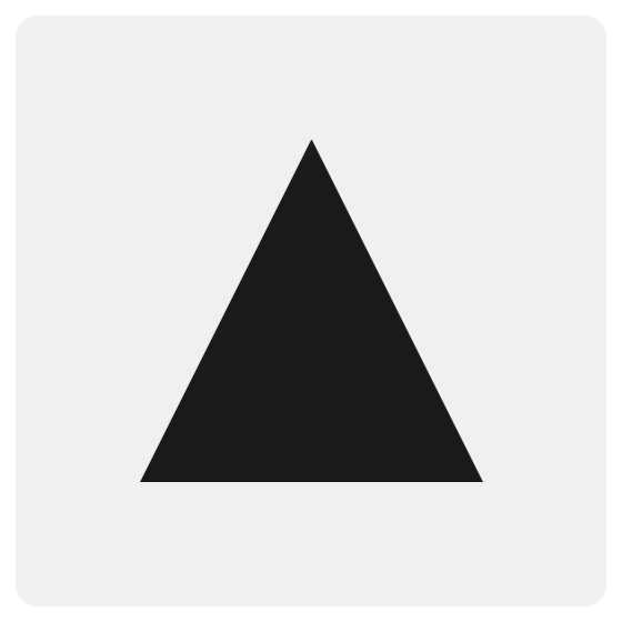 A triangle on the center of its ink box. It looks 12.8px low.